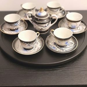 Vintage Moriage Dragonware tea set